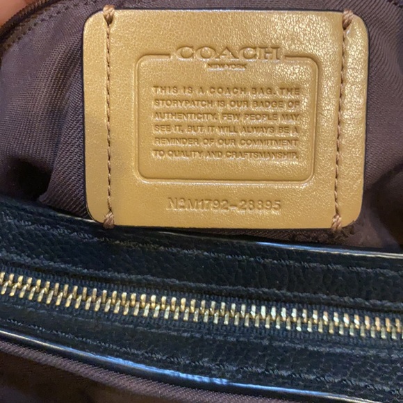 Coach Pebbled Leather and Jacquard Fabric Shoulder bag Legacy collection - Picture 14 of 16